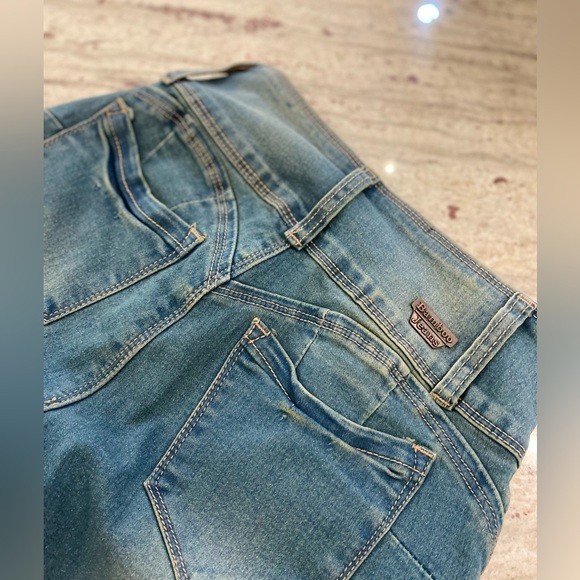 Bamboo High Waisted Stretch Jean size 1/2 - Picture 5 of 7